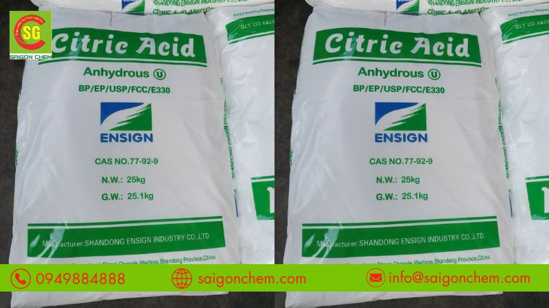 Các nghành sử dụng citric acid trong thực phẩm