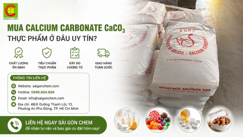 Mua canxi cacbonate ở đâu uy tín và chất lượng