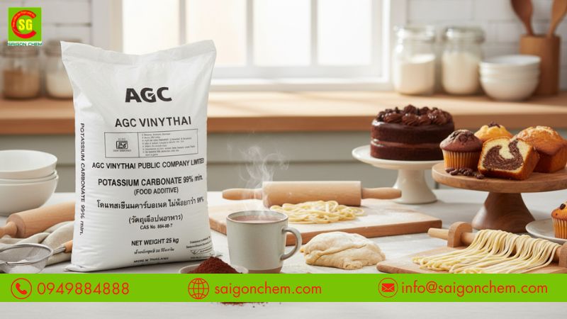 K2CO3 ứng dụng rộng trong chế biến thực phẩm